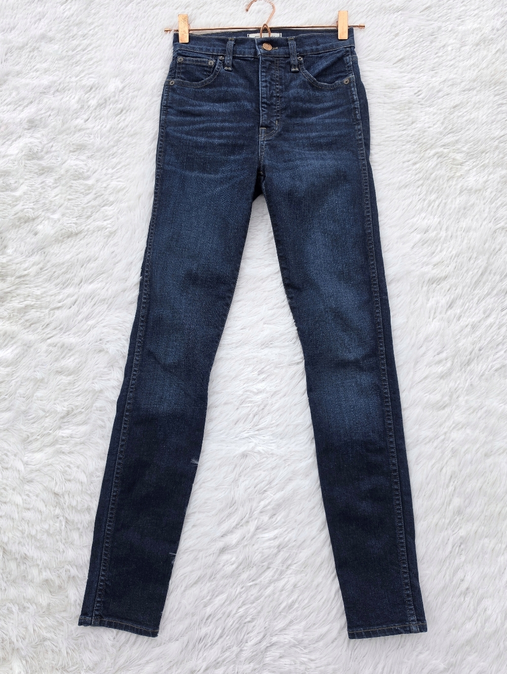 Madewell 10" High Rise Skinny Dark Wash Jeans